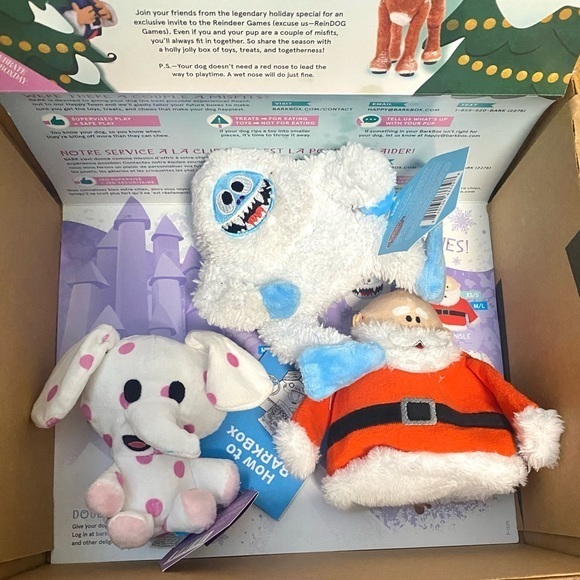 Bark Dog Bark Box Christmas Santa Abominable Island Of Misfit Dog